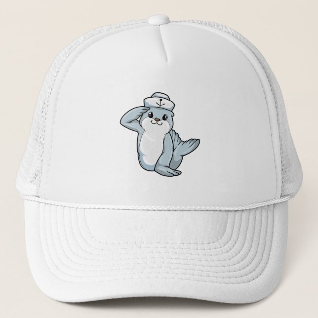 Seal as Sailor with Sailor hat (Front)
