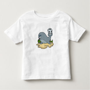 Seal as Soccer player with Soccer Toddler T-Shirt