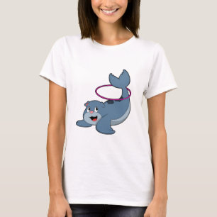 Seal at Fitness with Fitness tires.PNG T-Shirt