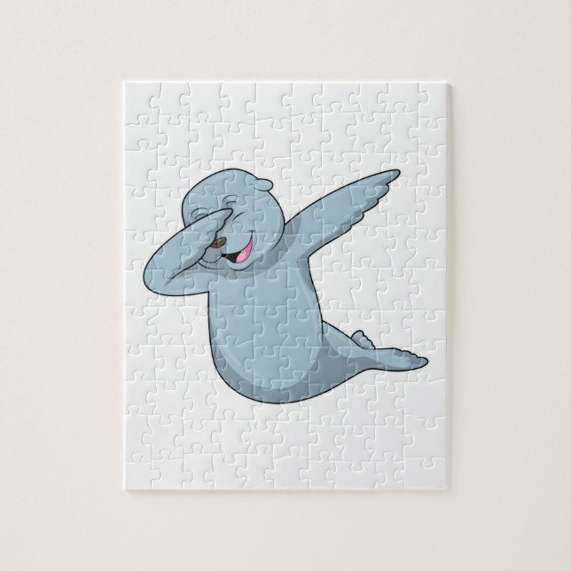 Seal at Hip Hop Dance Dab Jigsaw Puzzle (Vertical)