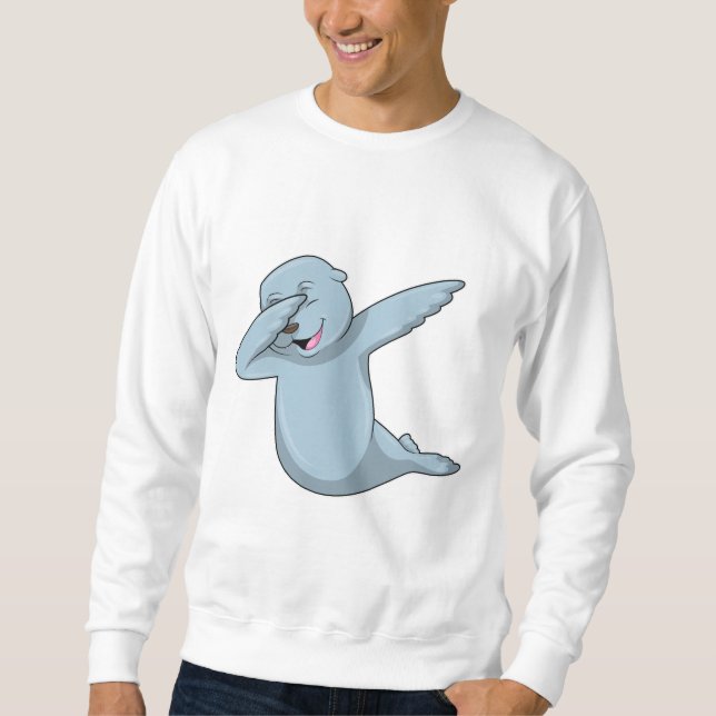 Seal at Hip Hop Dance Dab Sweatshirt (Front)