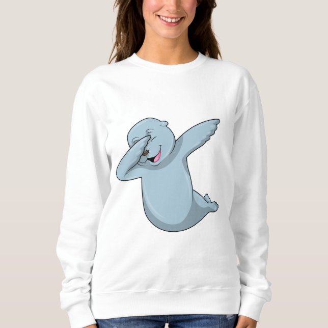 Seal at Hip Hop Dance Dab Sweatshirt (Front)