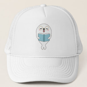 Seal at Reading one Book Trucker Hat