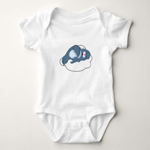 Seal at Sleeping on Cloud Baby Bodysuit