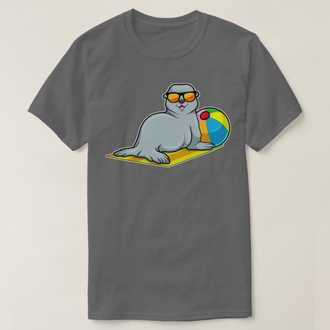 Seal at Sunbathing with Water polo Sunglasses (Design Front)