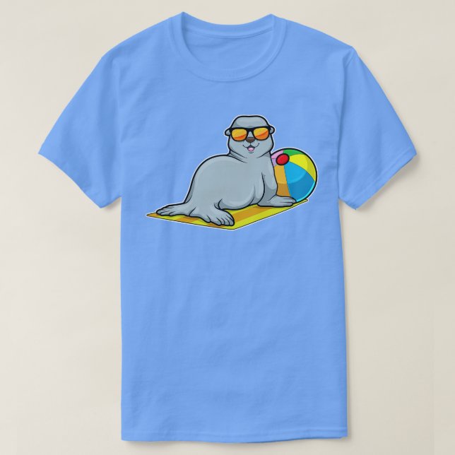 Seal at Sunbathing with Water polo Sunglasses (Design Front)