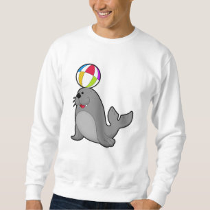 Seal at Water sports with Water polo