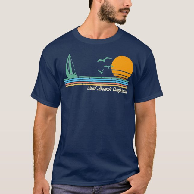 Seal Beach California T-Shirt (Front)
