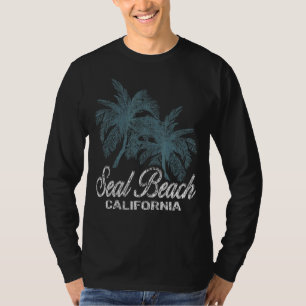 Seal Beach California  Two Big Palms T-Shirt