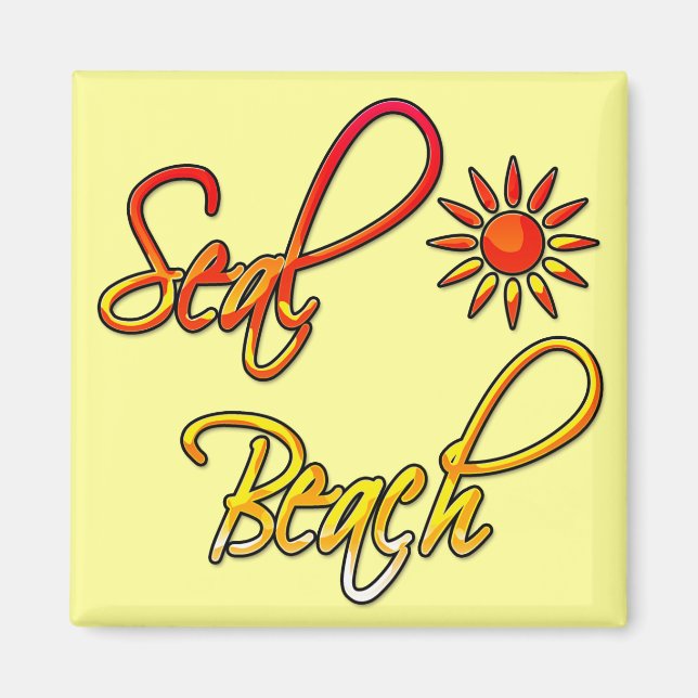 Seal Beach Magnet (Front)