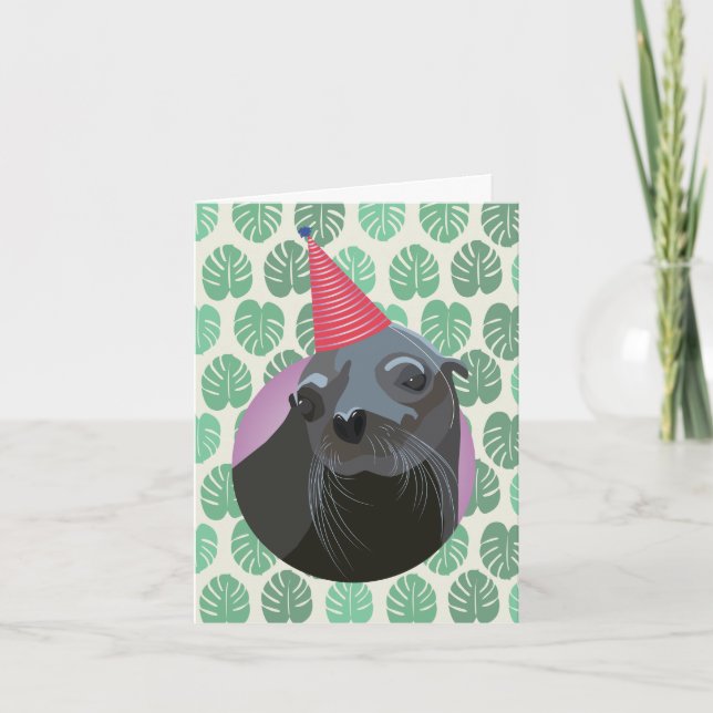 Seal Birthday Card (Front)