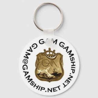 seal black gold key ring