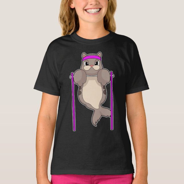 Seal Bodybuilder Pull ups Bodybuilding T-Shirt (Front)