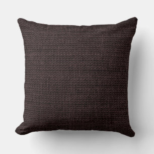 Seal brown Burlap Rustic Linen Cushion