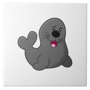 Seal cartoon tile