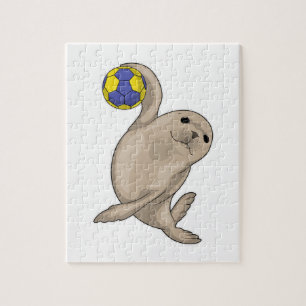 Seal Handball player Handball Jigsaw Puzzle