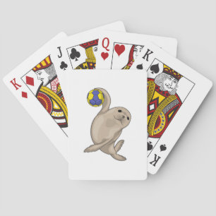 Seal Handball player Handball Playing Cards