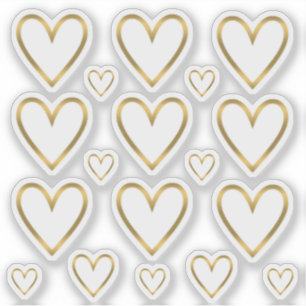 Seal it with a Kiss Gold Heart Envelope Seals