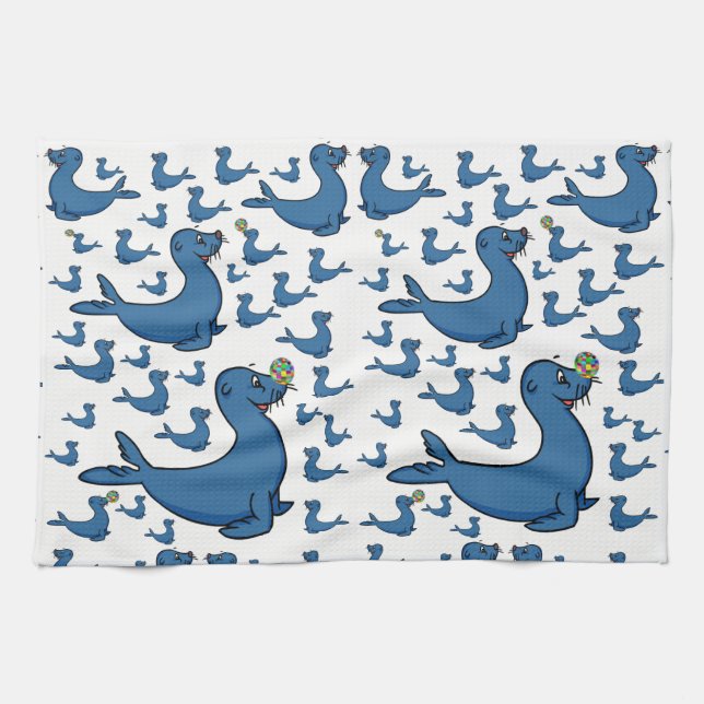 seal kitchen hand towel (Horizontal)