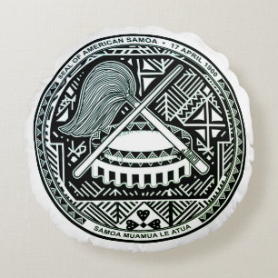 Seal of American Samoa Round Cushion