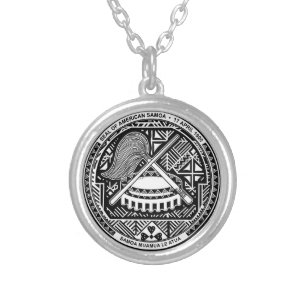 Seal of American Samoa Silver Plated Necklace