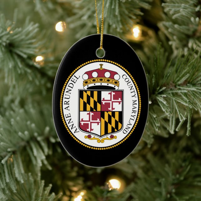 Seal of Anne Arundel County, MD Ceramic Tree Decoration (Tree)