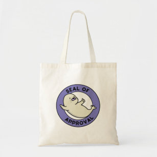 Seal Of Approval Funny Seal Pun Tote Bag