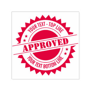 Seal of approval or other seal self-inking stamp