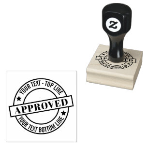 Seal of Approval Personalised Wood Art Stamp