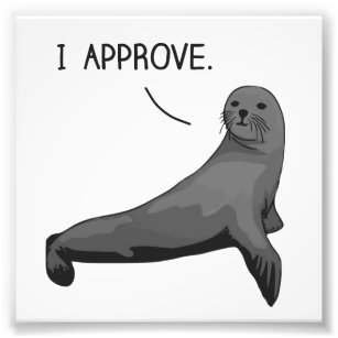 Seal of Approval Photo Print