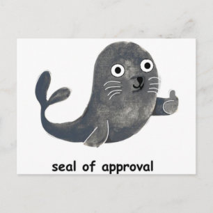 Seal of Approval Postcard