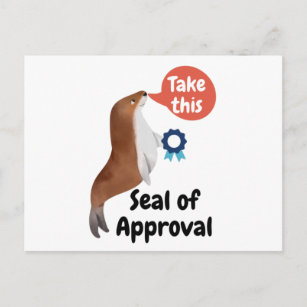 Seal of approval postcard