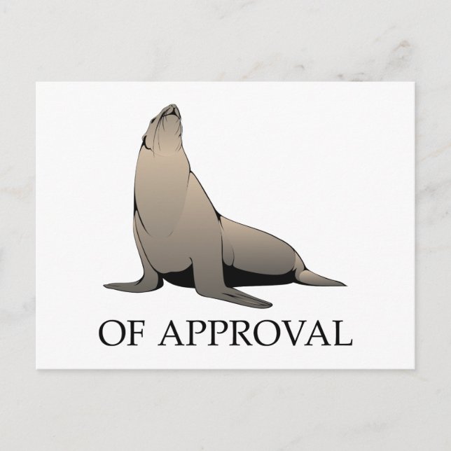 Seal Of Approval Postcard (Front)