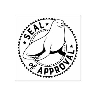 Seal of Approval Rubber Stamp