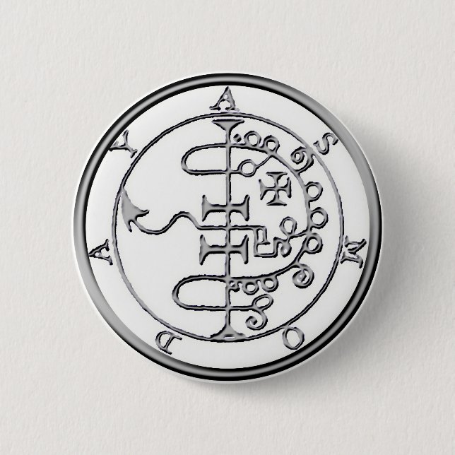Seal of Asmoday Asmodeus 6 Cm Round Badge (Front)