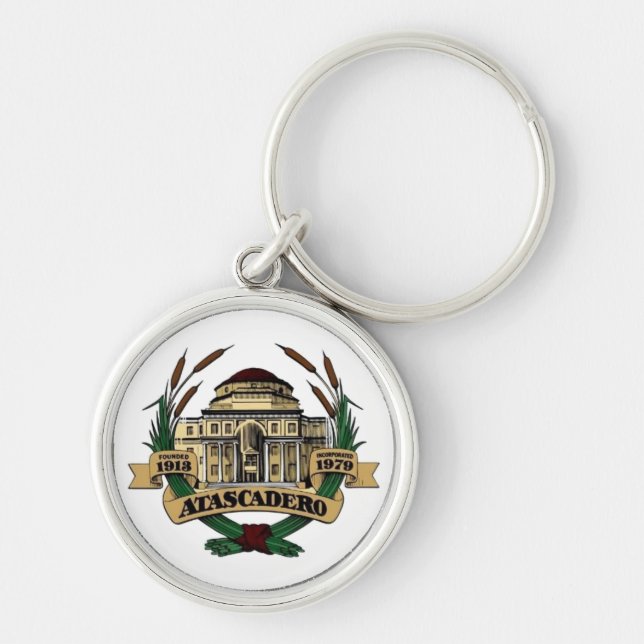 Seal of Atascadero, California Key Ring (Front)