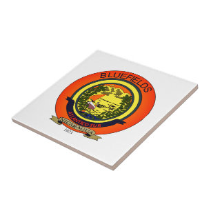 Seal of Bluefields, Nicaragua Tile