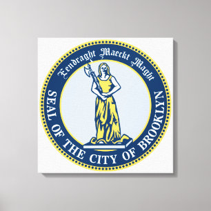 Seal of Brooklyn (Borough in New York City) Canvas Print