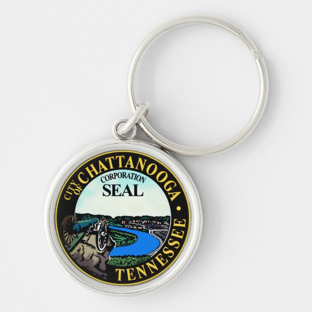 Seal of Chattanooga, Tennessee Key Ring (Front)