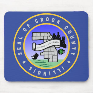 Seal Of Crook County Mouse Pad