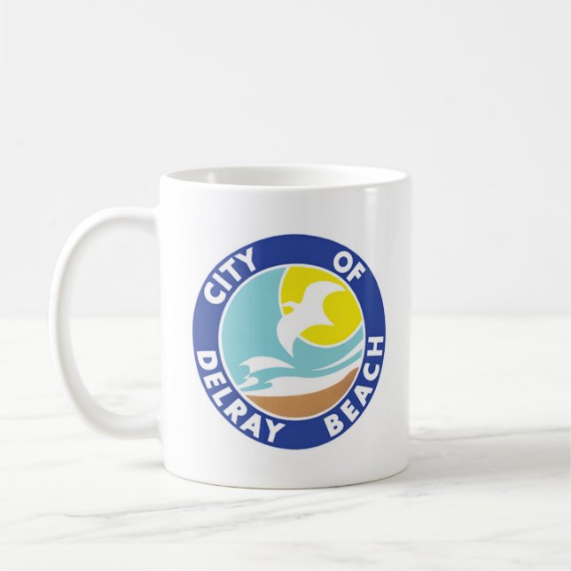 Seal of Delray Beach, Florida Coffee Mug (Left)