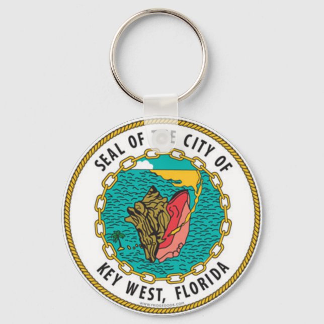Seal of Key West, Florida Key Ring (Front)