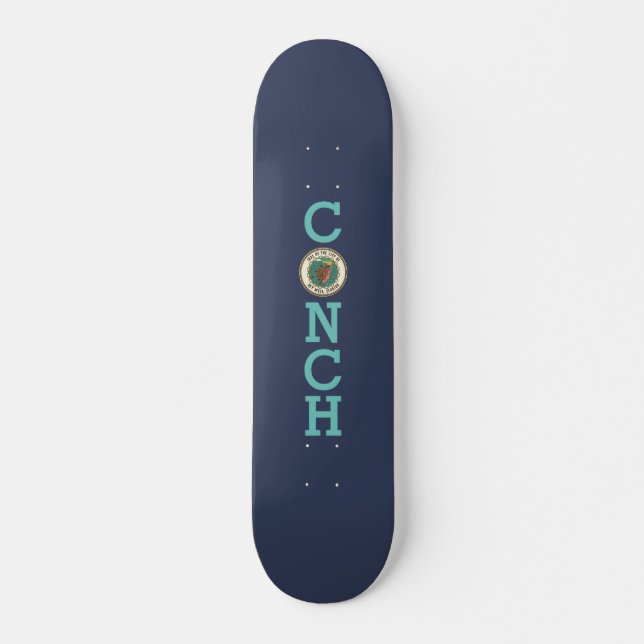 Seal of Key West, Florida Skateboard (Front)