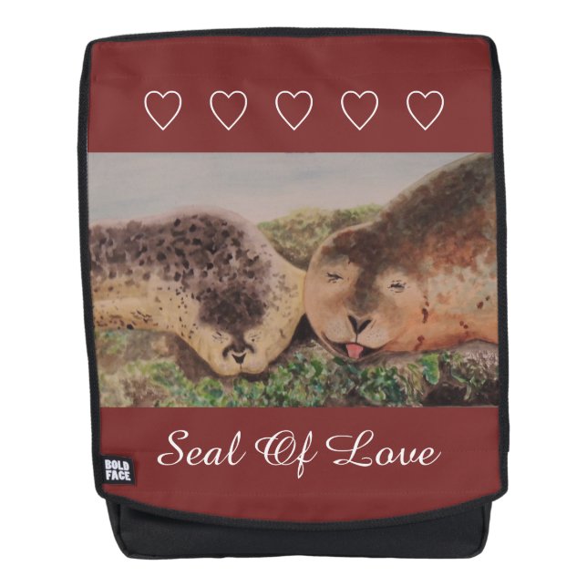 Seal Of Love Emblem Backpack (Front)