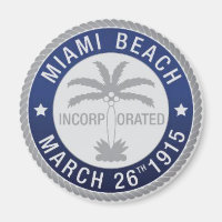 Seal of Miami Beach, Florida Magnet