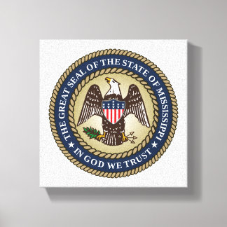 Seal of Mississippi Canvas Print