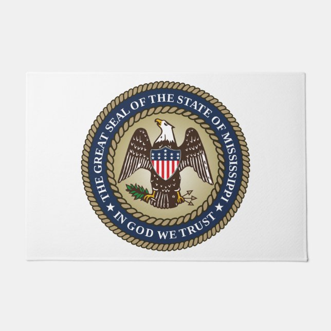 Seal of Mississippi Doormat (Front)