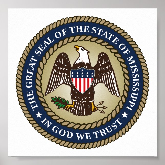 Seal of Mississippi Poster (Front)