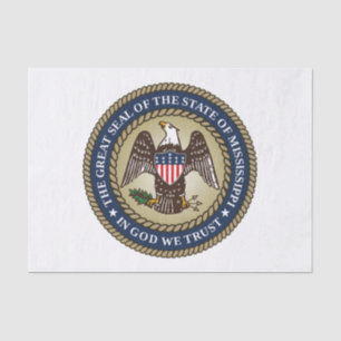 Seal of Mississippi Tissue Paper