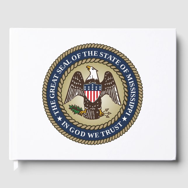 Seal of Mississippi (US State) Guest Book (Front)